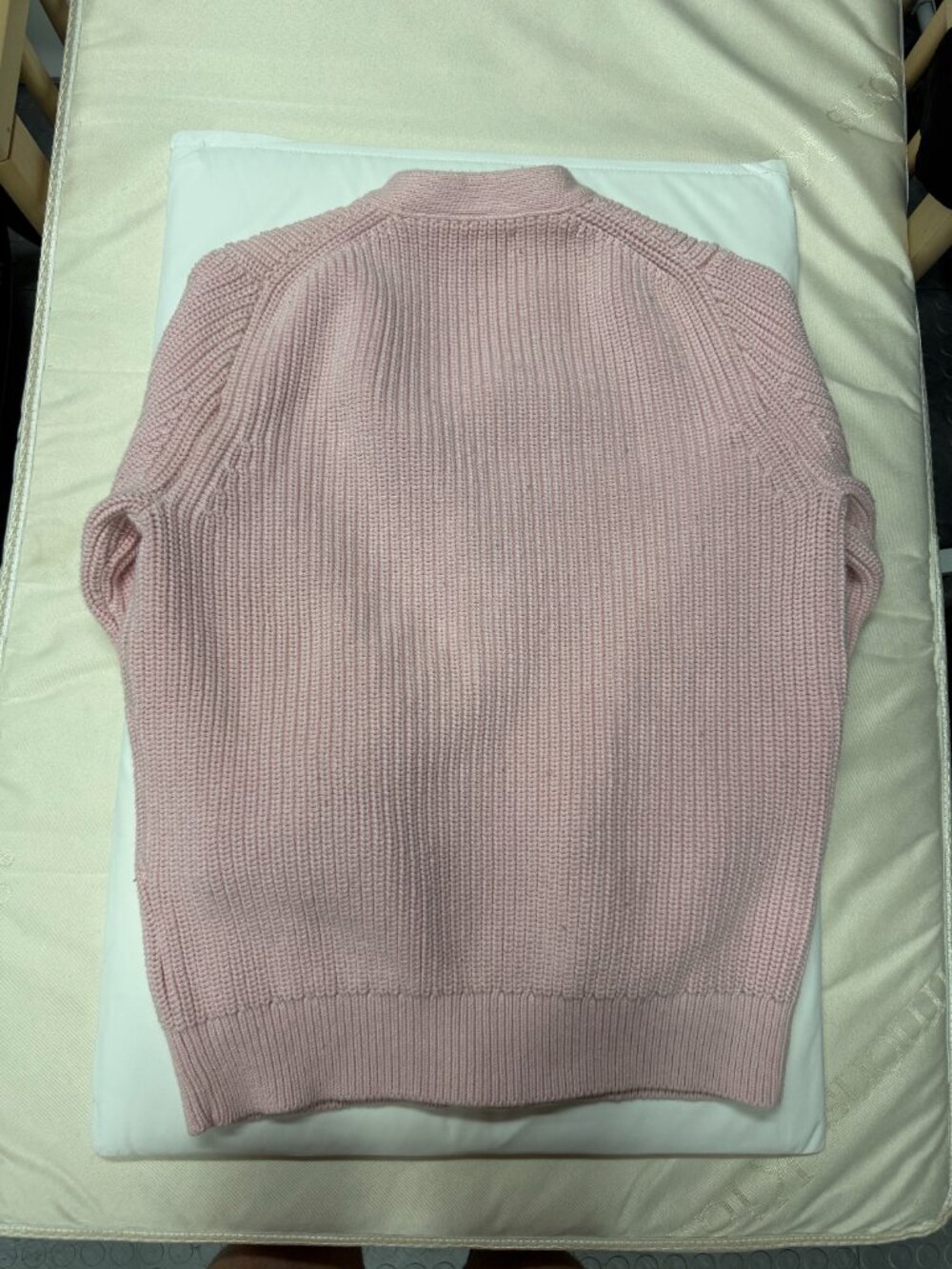 J. Crew Pink Textured Knit Cotton Cardigan Sweater Mens Sz M - Picture 2 of 3